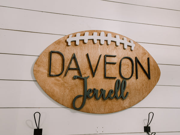 Football Nursery Sign