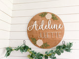 Nursery Sign Neutral Flower