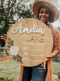 Hospital DoorHanger raised wood lettering