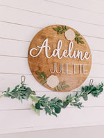 Nursery Sign Neutral Flower