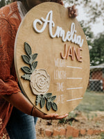 Hospital DoorHanger raised wood lettering