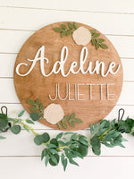 Nursery Sign Neutral Flower