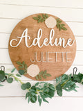 Nursery Sign Neutral Flower