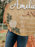 Hospital DoorHanger raised wood lettering