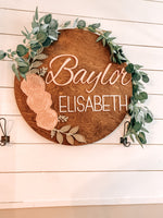 Floral nursery sign