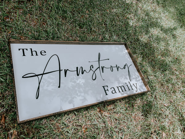 The family sign 18x36