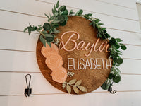 Floral nursery sign